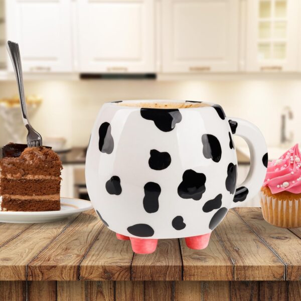 Cow Print Cup Cow Mug With Udders 15oz Cow Coffee Mug - Cow Mugs - 450 ml Cow Print Cups Cow Cup Cow Print Mug - Cow Print Stuff - Image 3