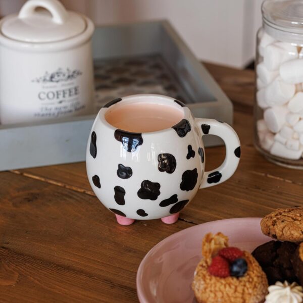 Cow Print Cup Cow Mug With Udders 15oz Cow Coffee Mug - Cow Mugs - 450 ml Cow Print Cups Cow Cup Cow Print Mug - Cow Print Stuff - Image 5