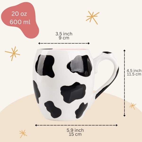 Cow Print Cup Cow Mug With Udders 15oz Cow Coffee Mug - Cow Mugs - 450 ml Cow Print Cups Cow Cup Cow Print Mug - Cow Print Stuff - Image 7