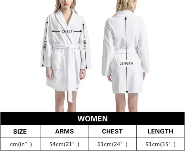 Lightweight Women Bathrobe for Spa Super Soft Robe Sleepwear with Pocket - Image 3