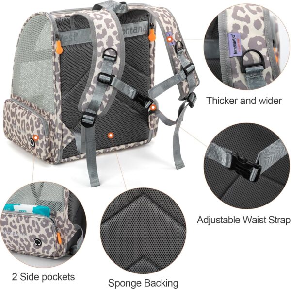 Montana West Cat Carrier Backpack for Small Medium Dog & Puppies with Blackout Curtains for Outdoor Adventures Travel Bag - Image 4