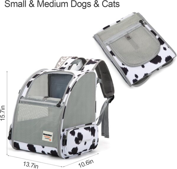 Montana West Cat Carrier Backpack for Small Medium Dog & Puppies with Blackout Curtains for Outdoor Adventures Travel Bag - Image 7