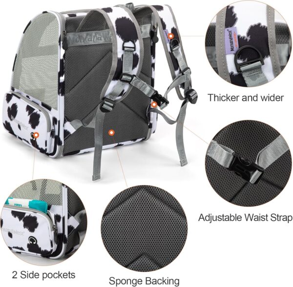 Montana West Cat Carrier Backpack for Small Medium Dog & Puppies with Blackout Curtains for Outdoor Adventures Travel Bag - Image 8