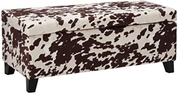 Christopher Knight Home Breanna Storage Ottoman Bench, Milk Cow Print