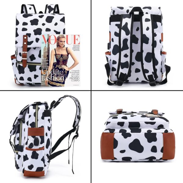 Floral Laptop Backpack for Women, Female, School, Travel, Business, Outdoor Sports, Office, Work - Image 2