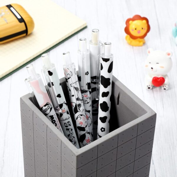 Sabary 18 Pieces Cow or Strawberry Print Stuff, 12 Cow Pens and 300 Sheets Cow Notes with 5 Styles, Aesthetic Pens, Cow Print Gifts for Christmas Office School Supplies for Cow Lover Gift (Cow) - Image 4