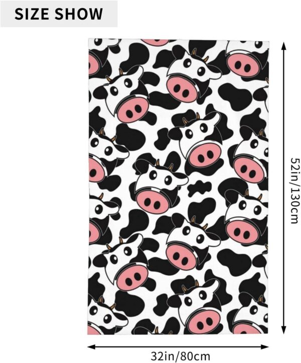 Cow Beach Towel Oversized, Ultra Soft Microfiber Beach Towels for Adults, Super Absorbent Quick Dry Pool Towel for Kids, Men, Women, Boys, Girls - Image 4