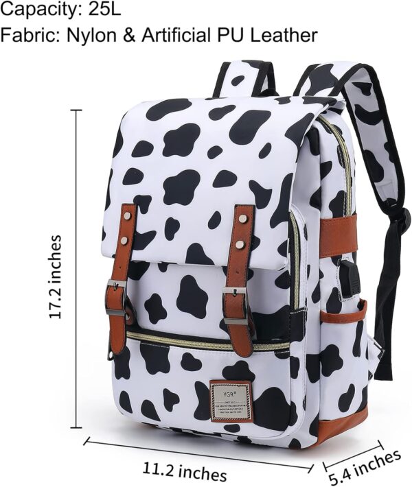 Floral Laptop Backpack for Women, Female, School, Travel, Business, Outdoor Sports, Office, Work - Image 6