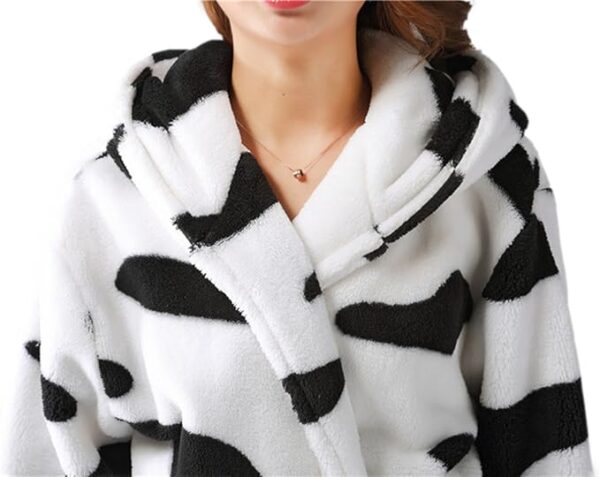 CuteOn Bathrobe for Women Soft Fleece Hooded Plush Loungewear - Image 3