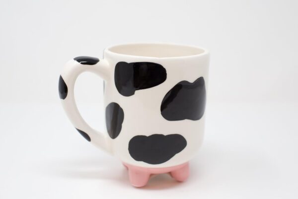 Boston Warehouse Udderly Cow Mug with Non-Skid Silicone Feet, Hand Painted Ceramic, 20 fl.oz. - Image 2