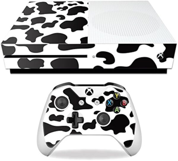 MightySkins Skin Compatible with Microsoft Xbox One S - Cow Print | Protective, Durable, and Unique Vinyl Decal wrap Cover | Easy to Apply, Remove, and Change Styles | Made in The USA